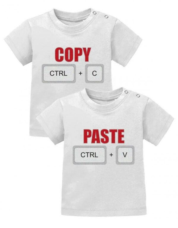 Copy & Paste 2 Stk. - Zwillinge Baby T-Shirt