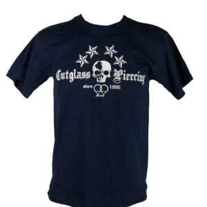 Cutglass Piercing Herren T-Shirt blau ✯ kaufen L