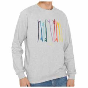 DEDICATED - Sweatshirt Malmoe Color Surfboards - Pullover Gr S grau