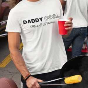 Daddy Cool T Shirt | Papa T-Shirt Dad Geburtstag Geschenk Personalisiert Dad Mit Namen