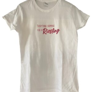 Damen Shirt/T-Shirt Mosel Everything Happens For A Riesling Glitzer