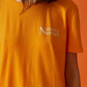 Damen T-Shirt -Nature and Nurture in orange M (38)
