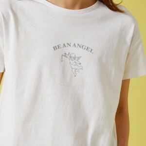 Damen T-Shirt -be an angel in weiss XS (34)