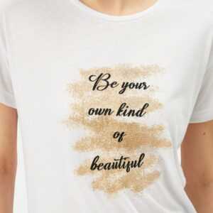 Damen T-Shirt -be your own kind of beautiful in weiss S (36)
