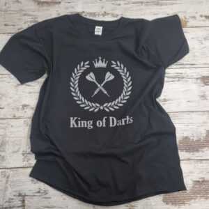 Darts T-Shirt | Geschenk King Of Dartpfeile Barrel Schaft Flight Sport