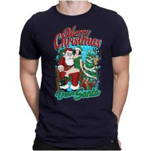 Dear Santa - Herren Fun T-Shirt Bedruckt Small Bis 4xl Papayana