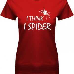 Denglisch I Think Spider - Damen T-Shirt