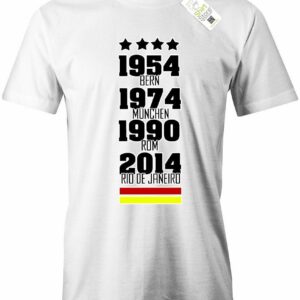 Deutschland Wm Siege - 54 74 90 2014 Herren T-Shirt