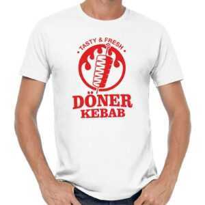 Döner Kebab Doner Fastfood Imbiss Turkish Shawarma Grill Sprüche Spruch Comedy Spaß Lustig Feier Party Urlaub Geschenkidee Funny Fun T-Shirt