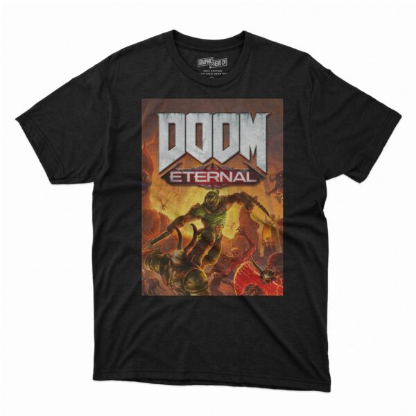 Doom Eternal Comic Charakter Poster T-Shirt
