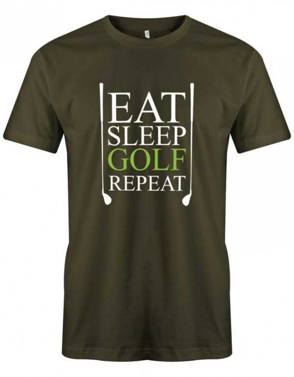 Eat Sleep Golf Repeat - Herren T-Shirt