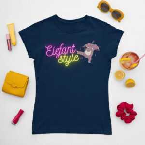 Elephant T-Shirt | Party Animals Tee Dancing Style Shirt Neon Color