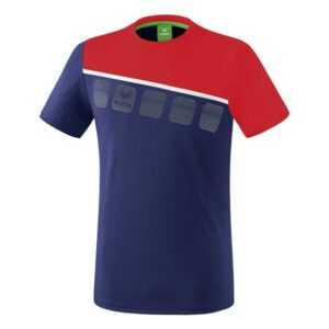 Erima 5-C T-Shirt Erwachsene new navy/rot/weiß 1081907 Gr. XXXL