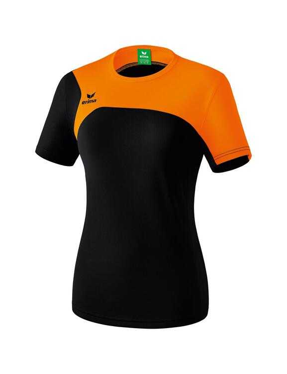 Erima Club 1900 2.0 T-Shirt Damen schwarz/orange 1080708 Gr. 34