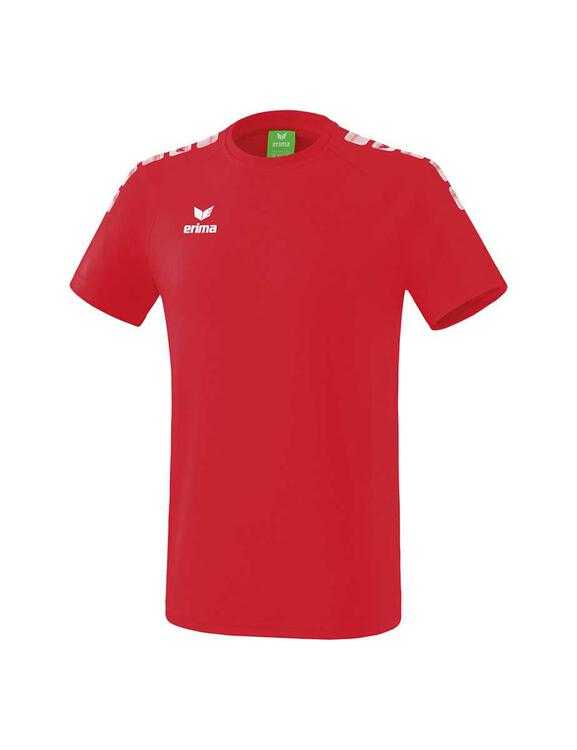 Erima Essential 5-C T-Shirt Erwachsene rot/weiß 2081933 Gr. L