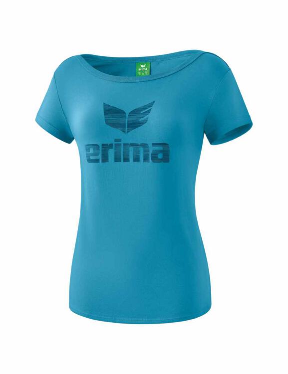 Erima Essential T-Shirt niagara/ink blue 2081807 Damen Gr. 34