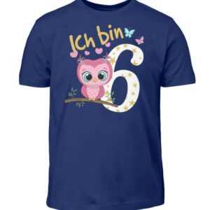 Eule Geburtstagsshirt Kinder 6. Geburtstag Mädchen 6 Jahre T-Shirt Geschenk