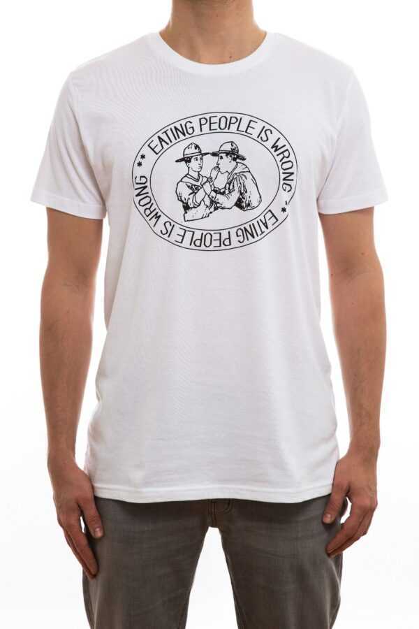 Fairtrade T-Shirt Aus Biobaumwolle, Dwa Eating People Is Wrong