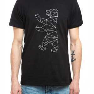 Fairtrade T-Shirt Aus Biobaumwolle, Origami Berliner Bär Siebdruck