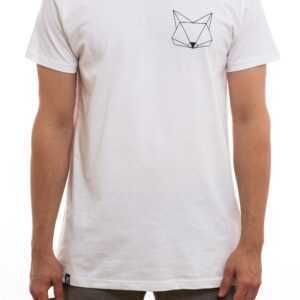 Fairtrade T-Shirt Aus Biobaumwolle, Origami Fuchs, Katze Klein Siebdruck