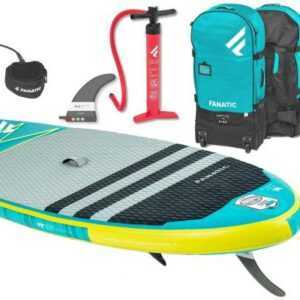 Fanatic Fly Air Premium 10.4 SET Windsurf Paddle Board Surfboard Pure Paddel ...