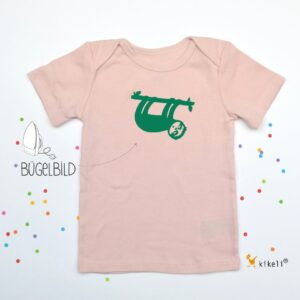 Faultier Bügelbild Kikeli - Zum Aufbügeln Auf T-Shirts Stoffapplikation Textilaufkleber Flockfolie Individuelles Diy T-Shirt