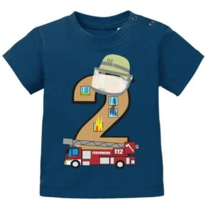 Feuerwehr 2 Geburtstag - Baby T-Shirt
