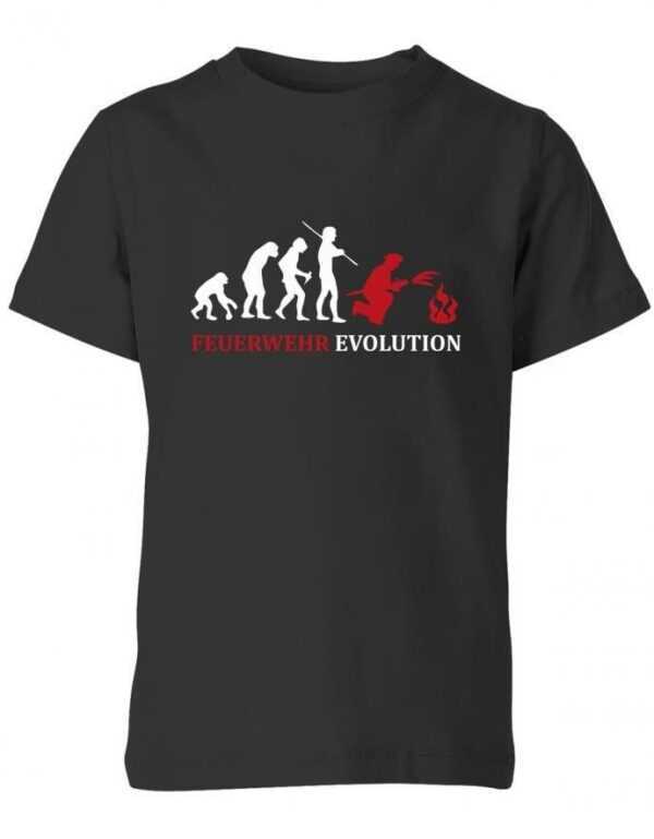 Feuerwehr Evolution - Feuerwehrmann Kinder T-Shirt