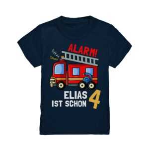 Feuerwehr Geburtstagsshirt 3. 4. 5. 6. 7. 8. Geburtstag Jungen T-Shirt Mit Namen Personalisiert Auto Feuerwehrauto Motto Kindergeburtstag