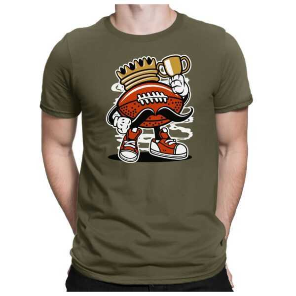 Football King - Herren Fun T-Shirt Bedruckt Small Bis 4xl Papayana
