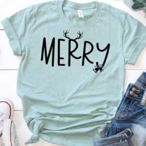 Frohe Weihnachten Shirt, Frauen Urlaub Frohes Weihnachtsparty Passendes Weihnachtsshirt, Winter T-Shirts, Jugendbekleidung