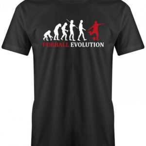 Fußball Evolution - Fußballer Herren T-Shirt