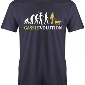 Gassi Evolution - Tierliebhaber Hundebesitzer Herren T-Shirt