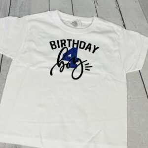 Geburtstags-Shirt - T-Shirt Personalisiert Wunschname- Kindergeburtstag Shirt Birthday Boy Geburtstagsshirt