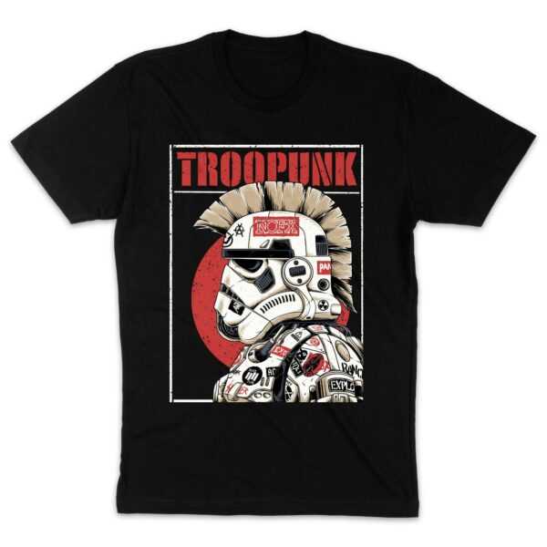 Geek Shirt Troopunk T-Shirt Punk Rock Nerd Fun Und Satire Shirts
