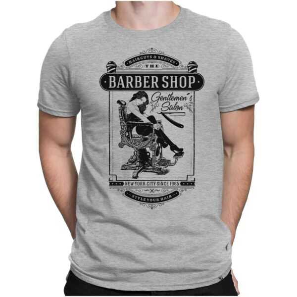Gentlemens Salon Barber Shop - Herren Fun T-Shirt Bedruckt Small Bis 4xl Papayana