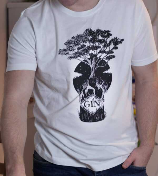 Gin T-Shirt, Fevertree, Siebdruck Handmade Auf 100% Bio Baumwolle