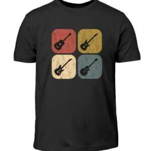 Gitarre Gitarrist Bunt Retro - Kinder T-Shirt Shirt