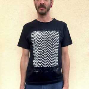 Glitch Shirt, Siebdruck Grafik T-Shirt, Bio-Baumwolle, Abstraktes Design T-Shirt