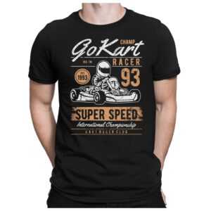 Go Kart Racer - Herren Fun T-Shirt Bedruckt Small Bis 4xl Papayana
