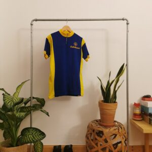 Gobelman Vintage Radsport Jersey 70Er M - Großes, Vtg Cycling T-Shirt 70 Retro/Rot Gelb Vintage T-Shirt