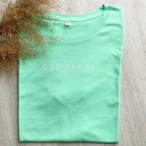 Good Karma T-Shirt | Statement Shirt Damen - Bio Baumwolle Geschenk Frau Kreativlädchen Jani
