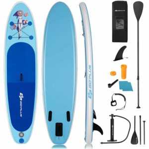 Goplus - SUP Paddelboard aufblasbares Surfboard Stand Up Paddel Board Set Surfbrett, mit Pumpe, Paddel und Tragetasche, 305 x 76 x 15 cm