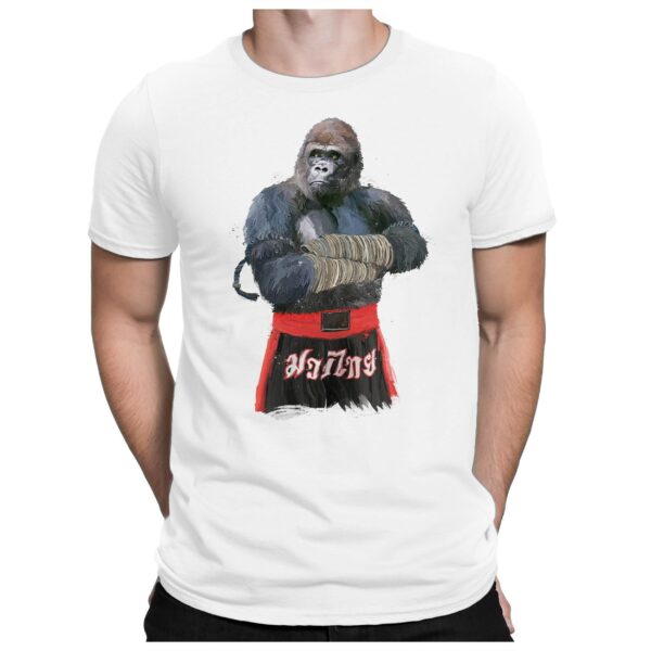 Gorilla Fighter - Herren Fun T-Shirt Bedruckt Small Bis 4xl Papayana