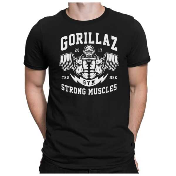 Gorillaz Gym - Herren Fun T-Shirt Bedruckt Small Bis 4xl Papayana