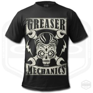 Greaser Mechanik Herren T-Shirt Verschiedene Produktfarben | Rockabilly Fan Art Geschenkidee S-6xl Hergestellt in Usa