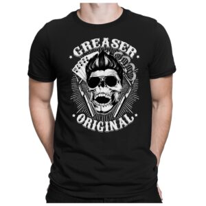 Greaser Original - Herren Fun T-Shirt Bedruckt Small Bis 4xl Papayana