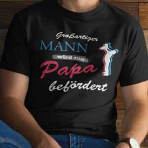 Großartiger Mann Wird Zum Papa Befördert - Herren T-Shirt