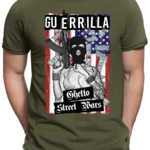 Guerrillia - Herren Fun T-Shirt Bedruckt Small Bis 4xl Papayana