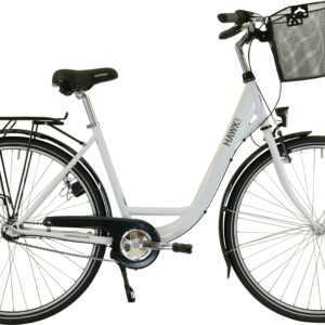 HAWK Bikes Cityrad HAWK City Wave Premium Plus White, 3 Gang, Shimano, Nexus Schaltwerk